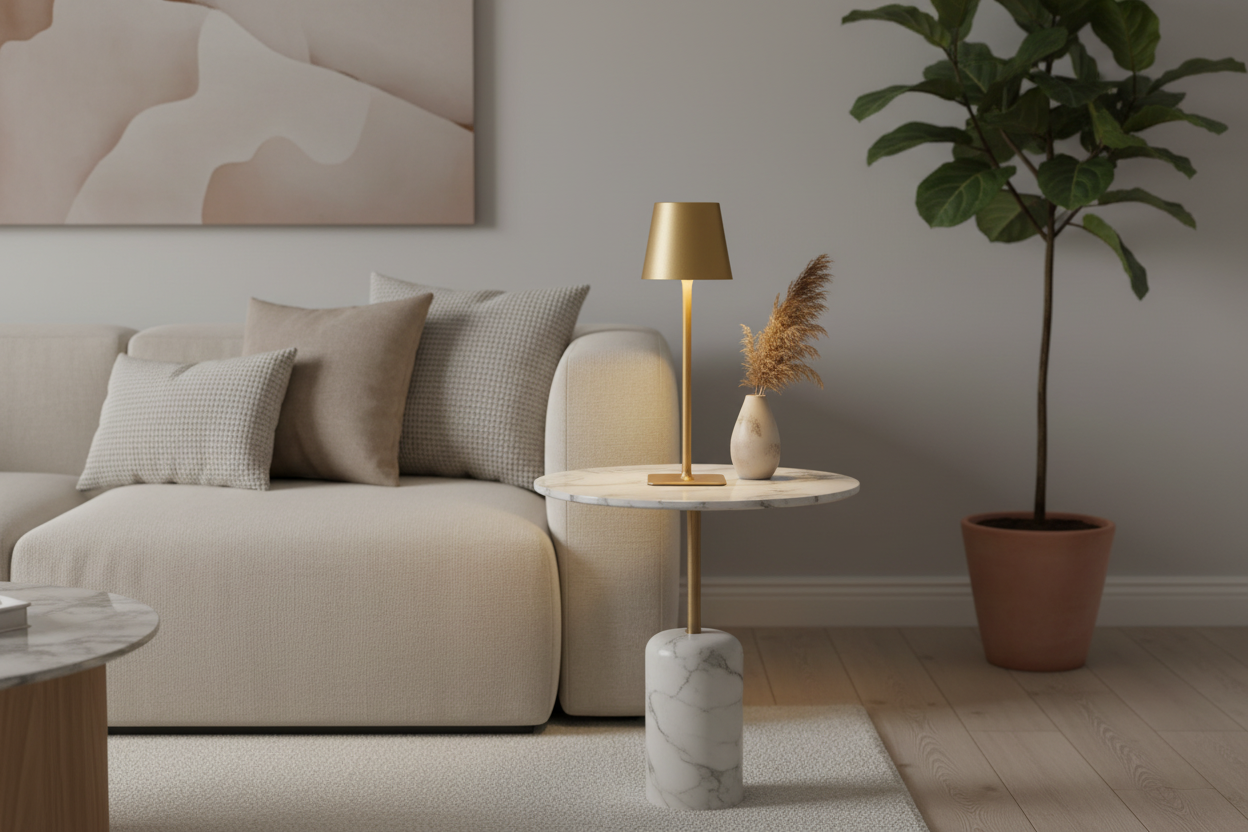 Gold Cordless Table Lamps