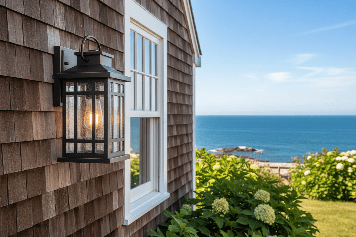 dusk to dawn outdoor wall sconce