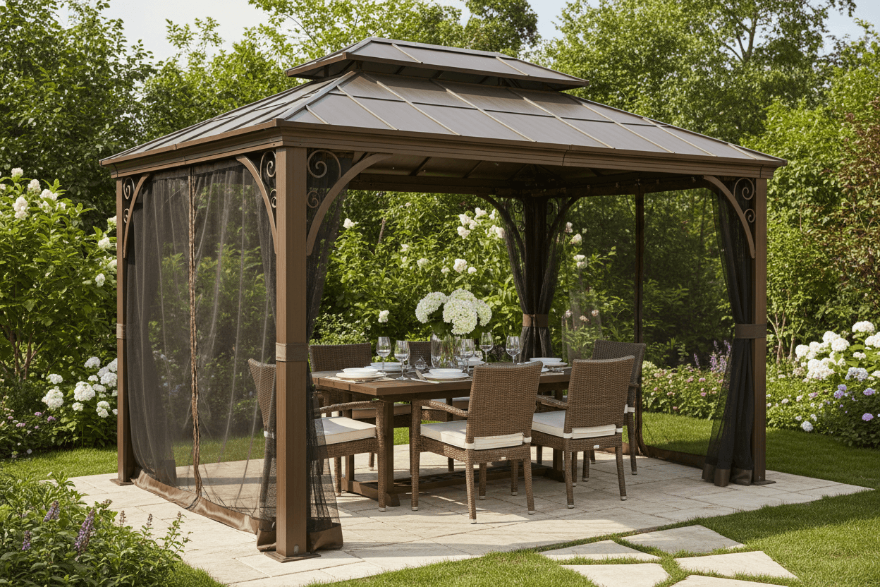 Kozyard Alexander Hardtop Gazebo