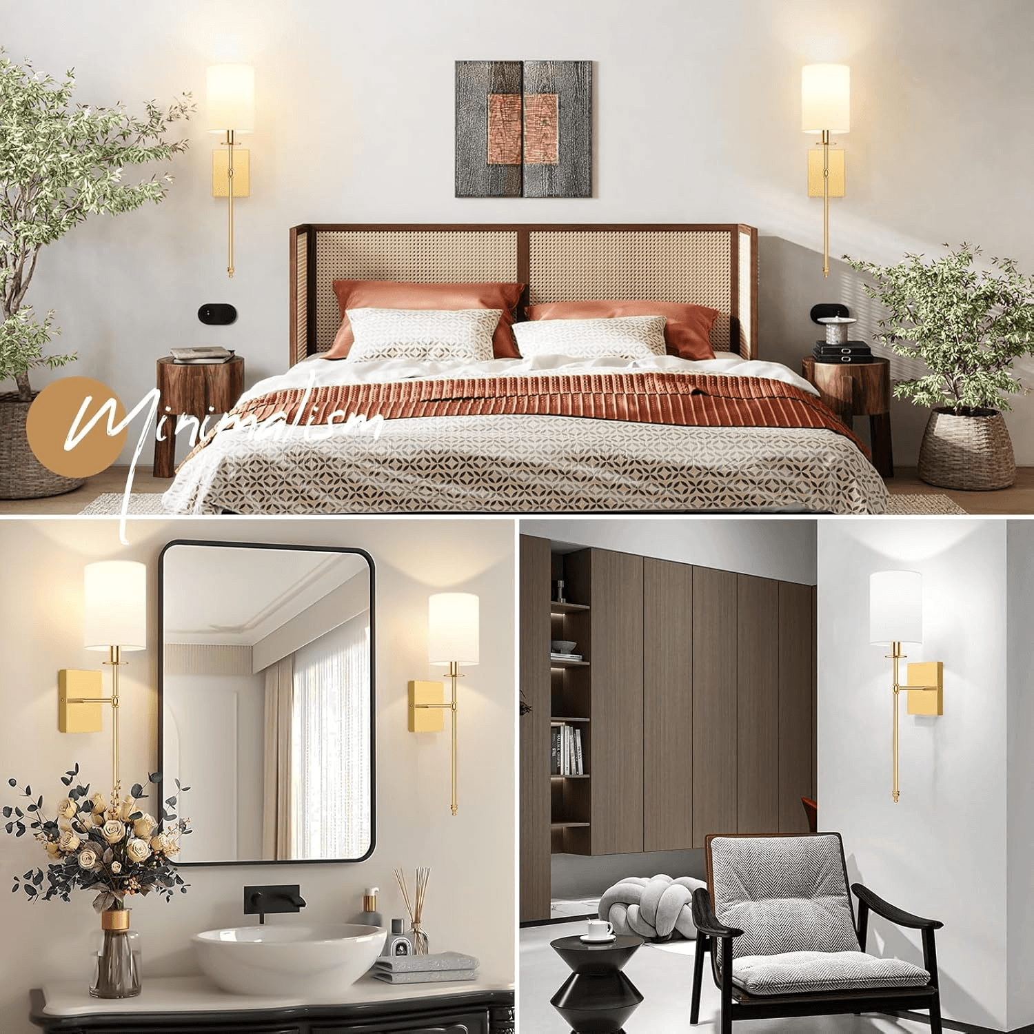 Rechargeable Wireless Wall Sconces