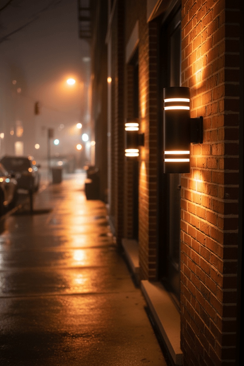 Modern Bronze Outdoor Wall Lights