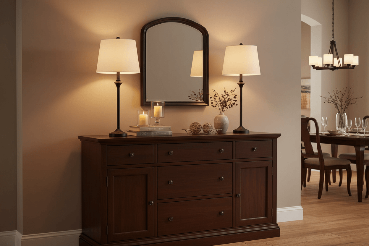 Dimmable Floor and Table Lamp Set