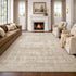 Transform Your Space with Our Elegant 8X10 Washable Beige Vintage Area Rug – Perfect for Living Rooms!
