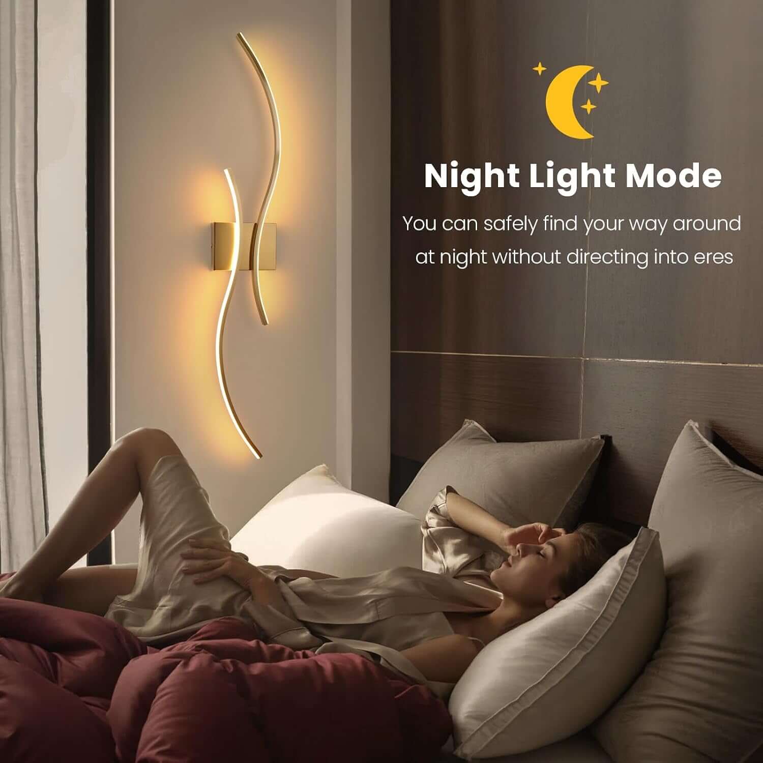 Modern Gold LED Wall Sconces