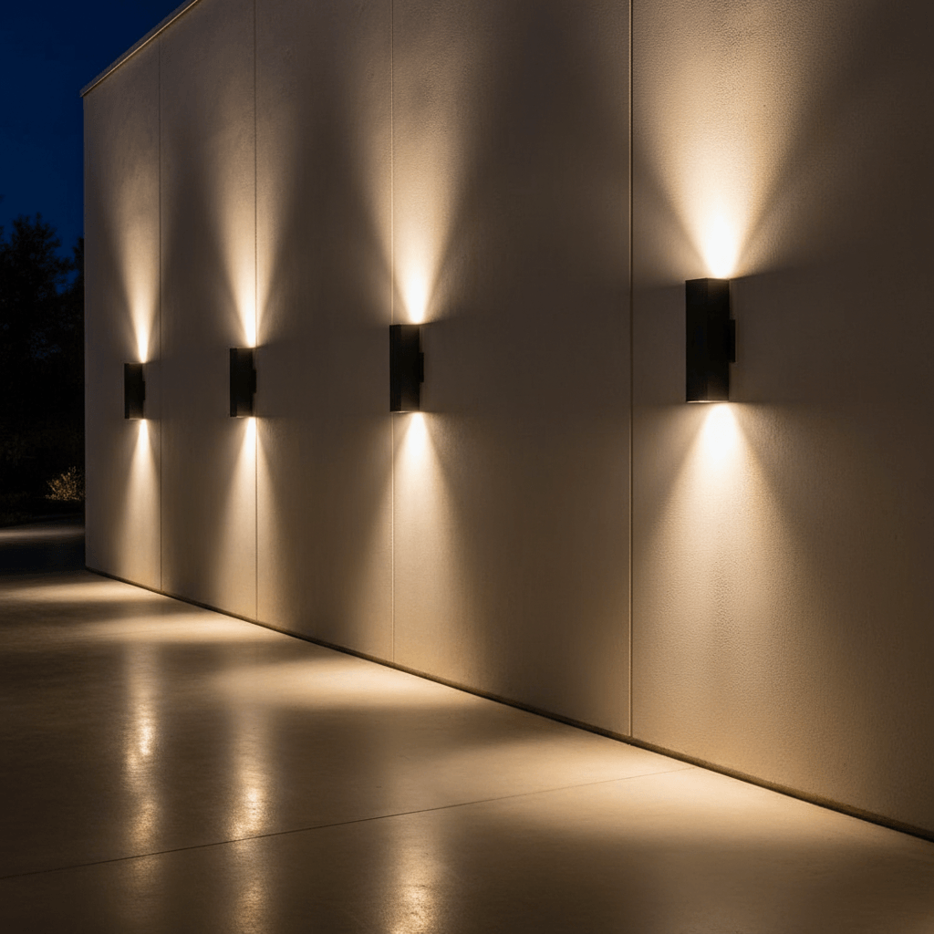 Black LED Up and Down Wall Sconces