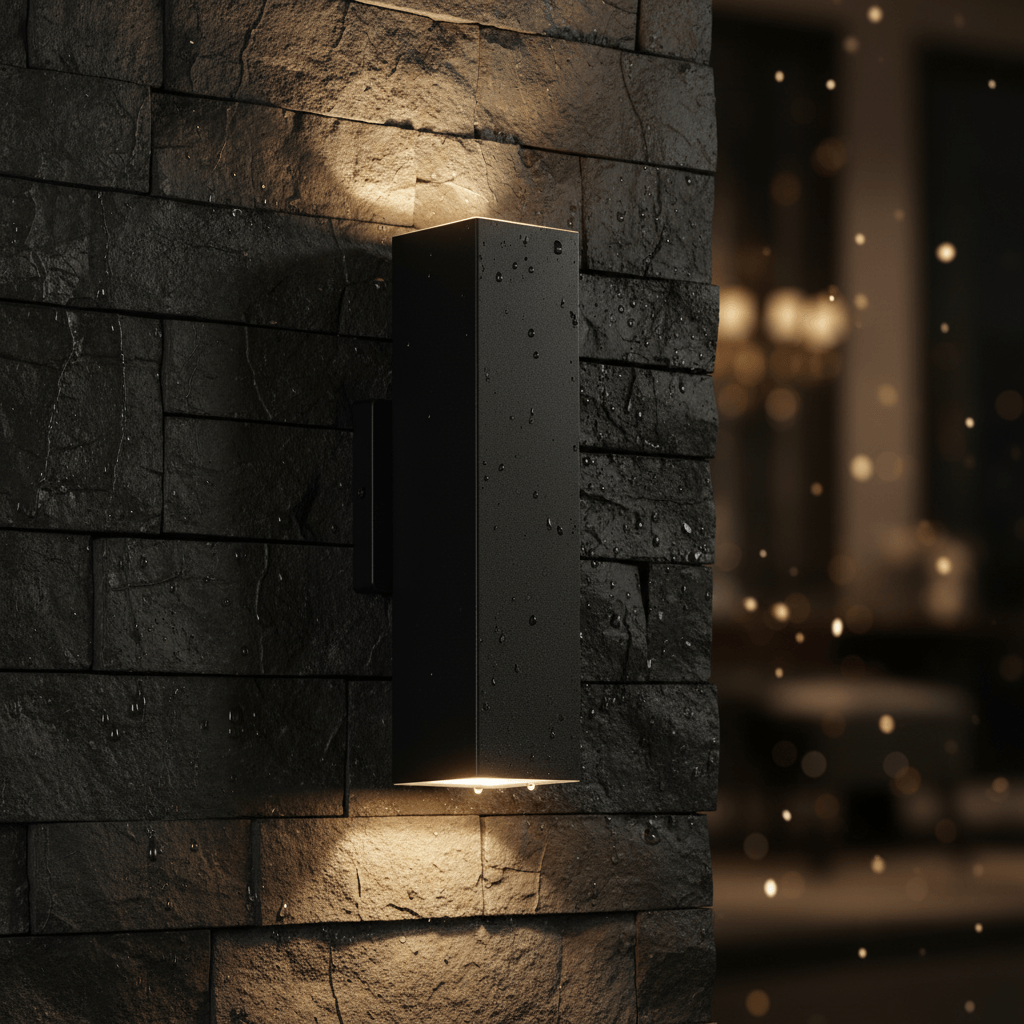 Black LED Up and Down Wall Sconces