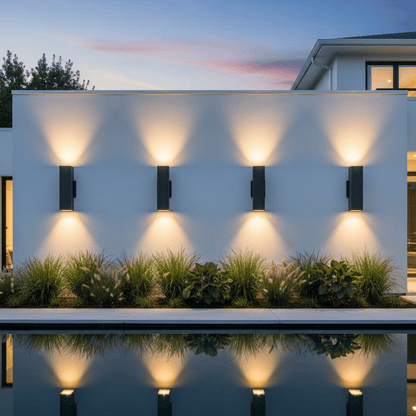 Black LED Up and Down Wall Sconces