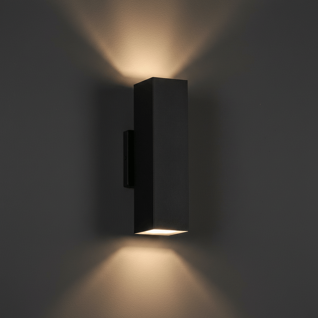 Black LED Up and Down Wall Sconces