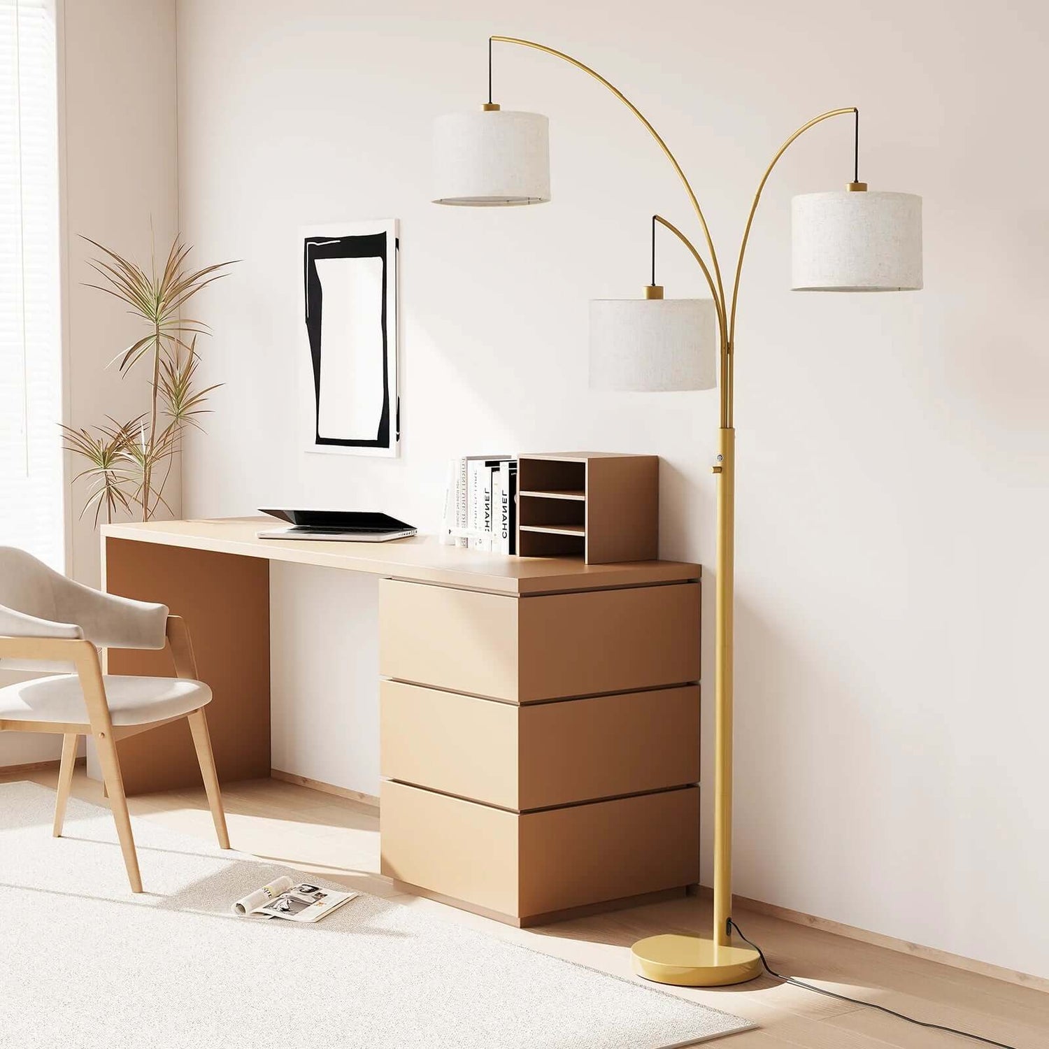Gold Arc Floor Lamp