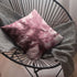 Indulge in Luxury with the Plutus Rose Faux Fur Throw Pillow - Perfect for Your Cozy Retreat