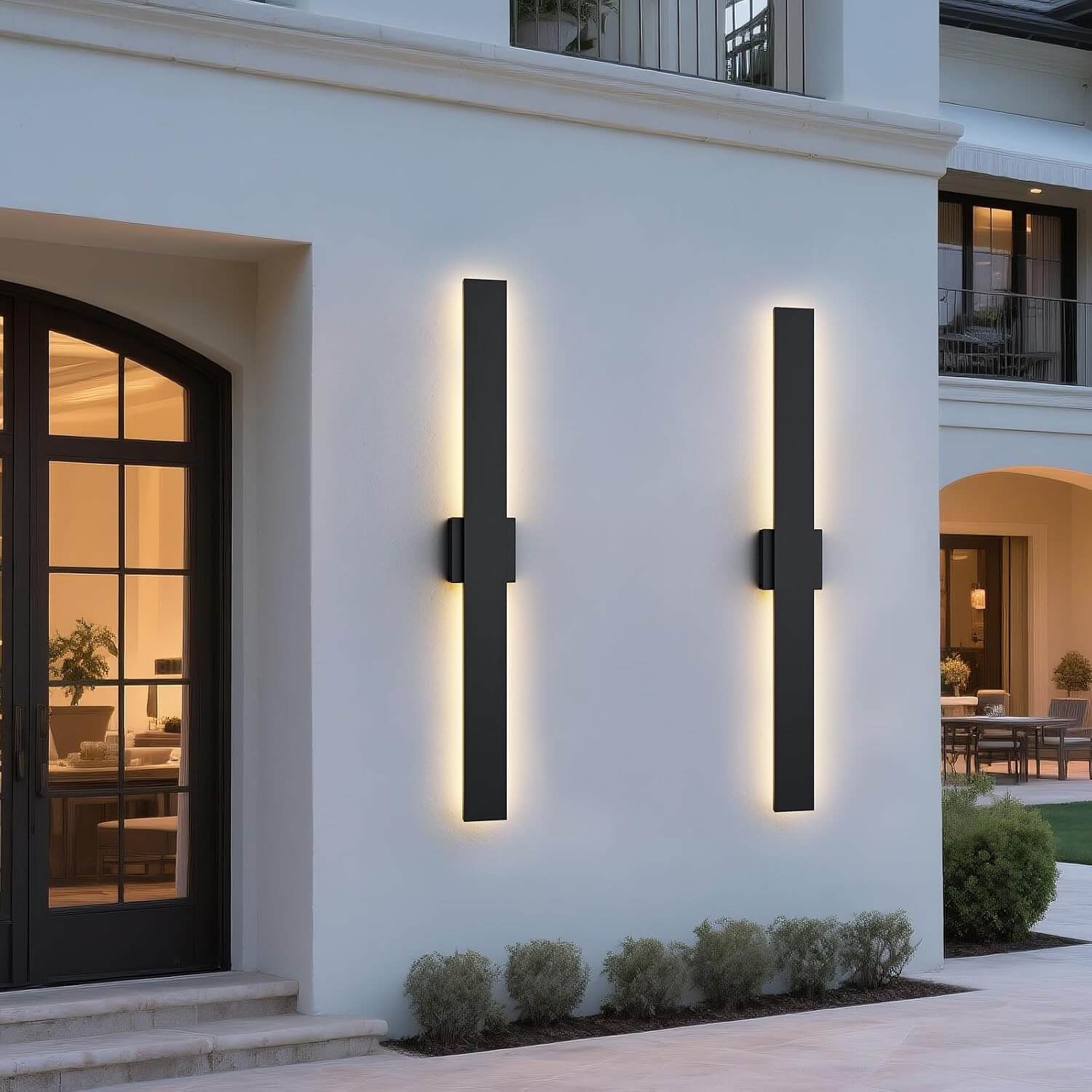 Dimmable LED Wall Lights – Waterproof 57.5" 3-Color Temps