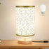 Chic Rose Gold Desk Lamp with Flaxen Shade - Perfect for Bedrooms, Offices, and Nightstands