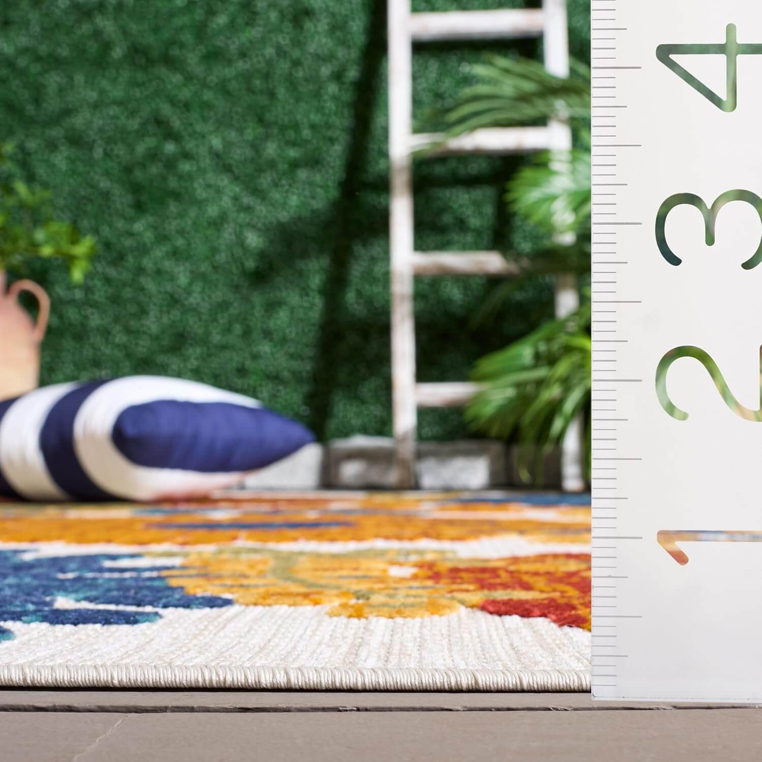 washable floral area rug