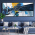 Extra Large Blue Abstract Canvas Wall Art