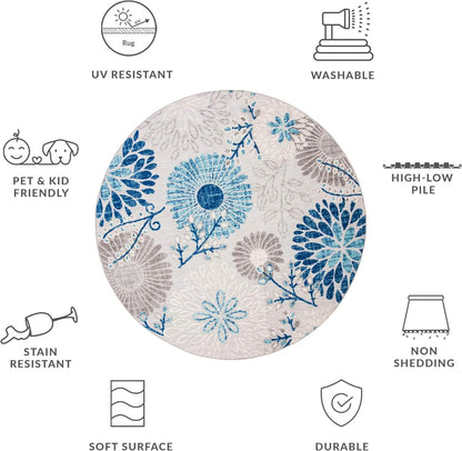 SAFAVIEH Cabana Washable Round Rug