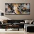Transform Your Space with Our Stunning Large Abstract Canvas Wall Art - 70x31 Inches in Vibrant Orange, Gray, and Yellow
