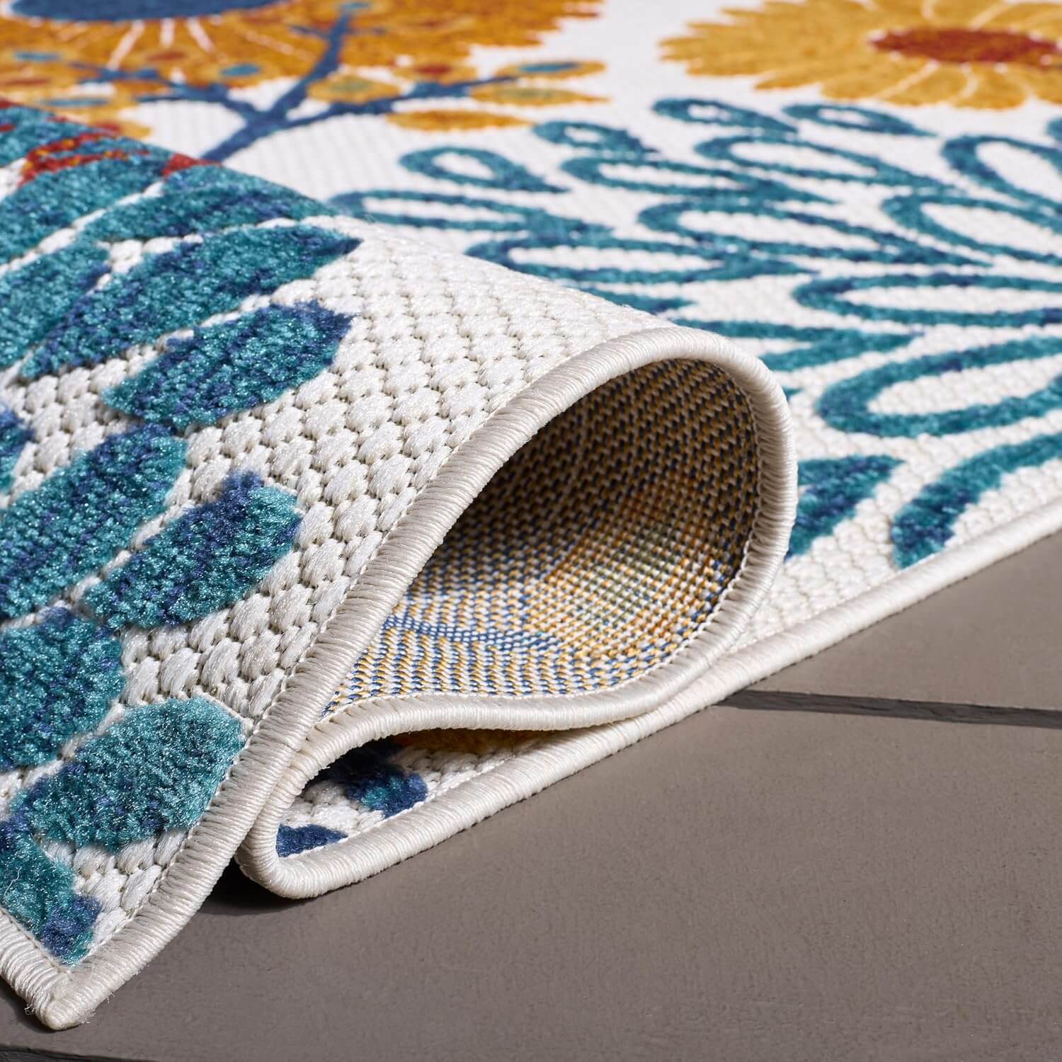 washable floral area rug
