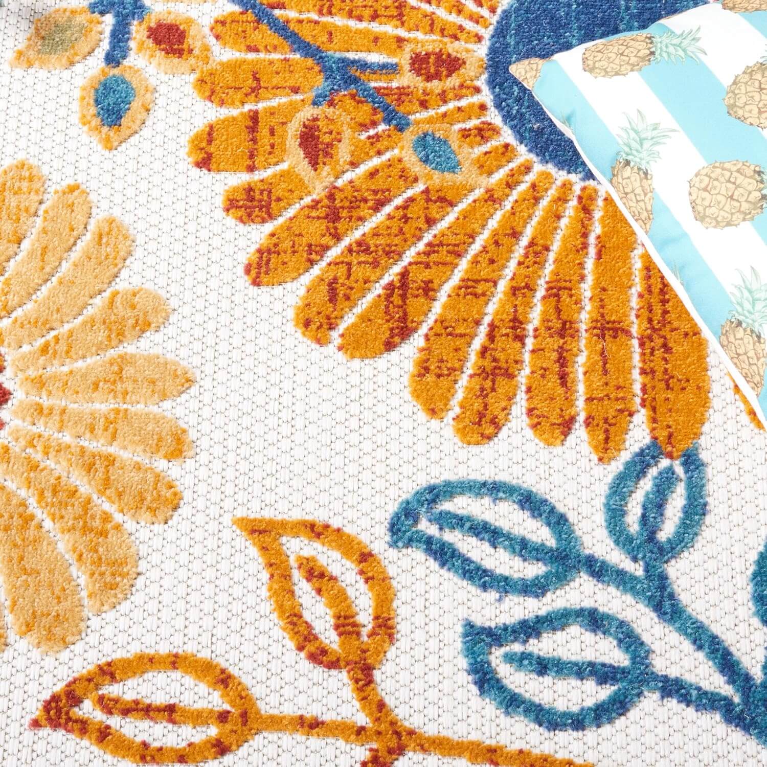 washable floral area rug