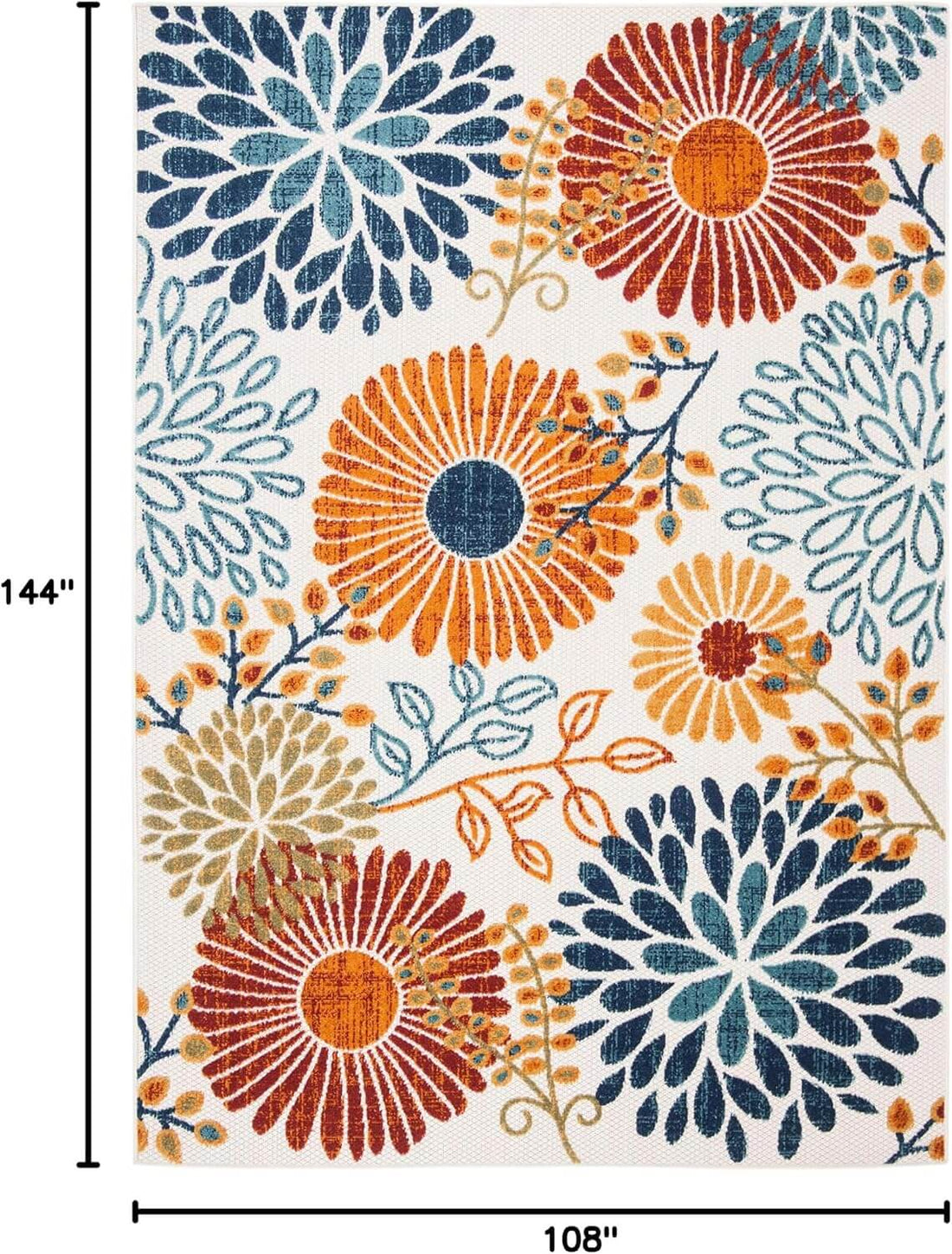 washable floral area rug