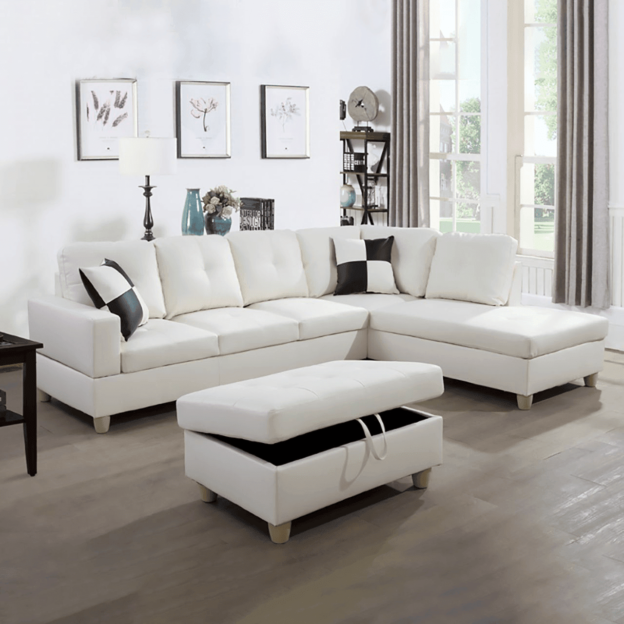 L-Shaped Convertible Sectional Sofa