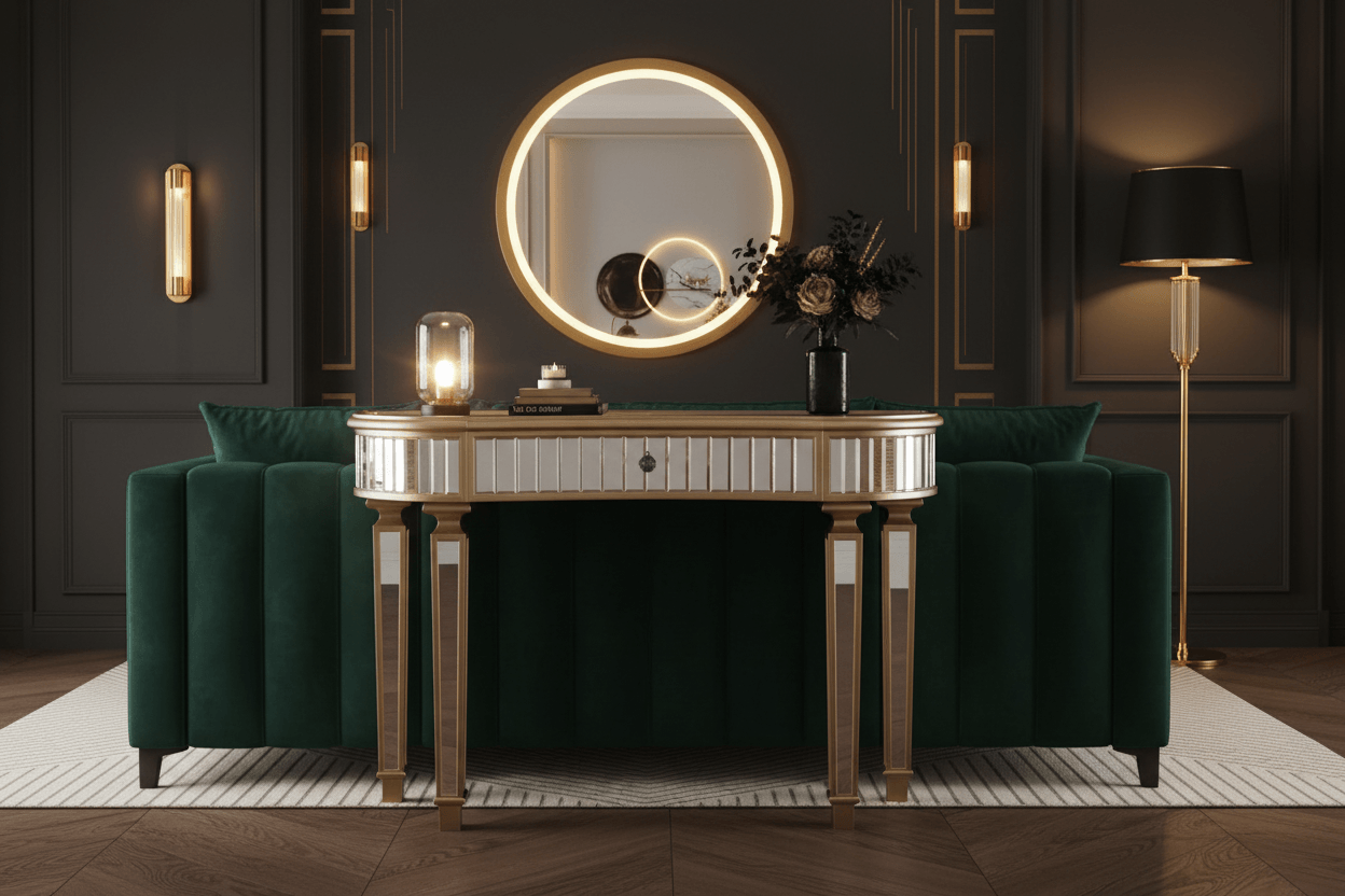 Mirrored Console Table
