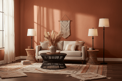 Dimmable Floor and Table Lamp Set