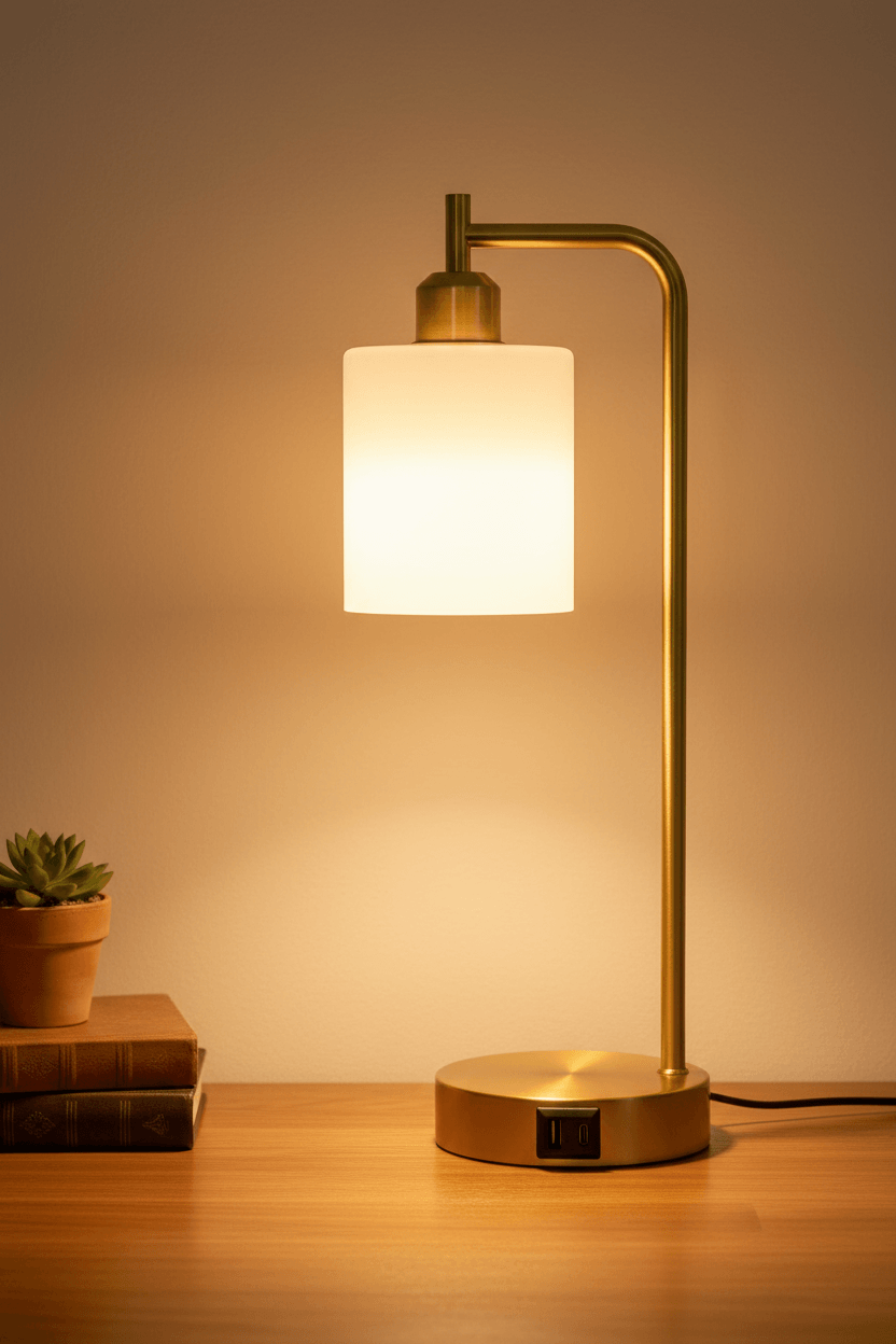 Industrial Gold Table Lamps