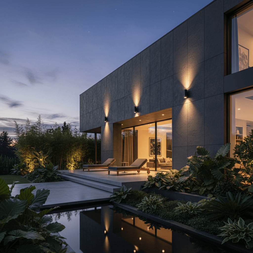 Dusk to Dawn Waterproof Wall Lights