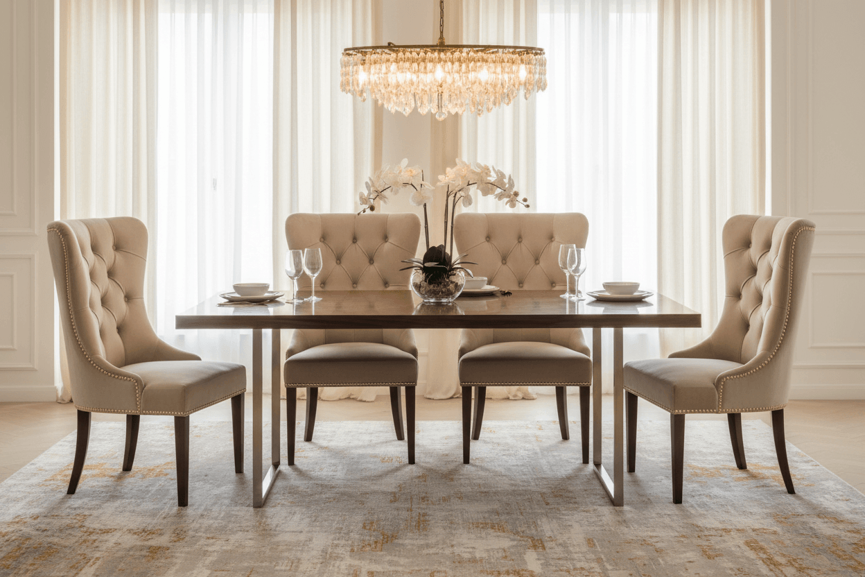 Elegant Velvet Dining Chairs Set of 4