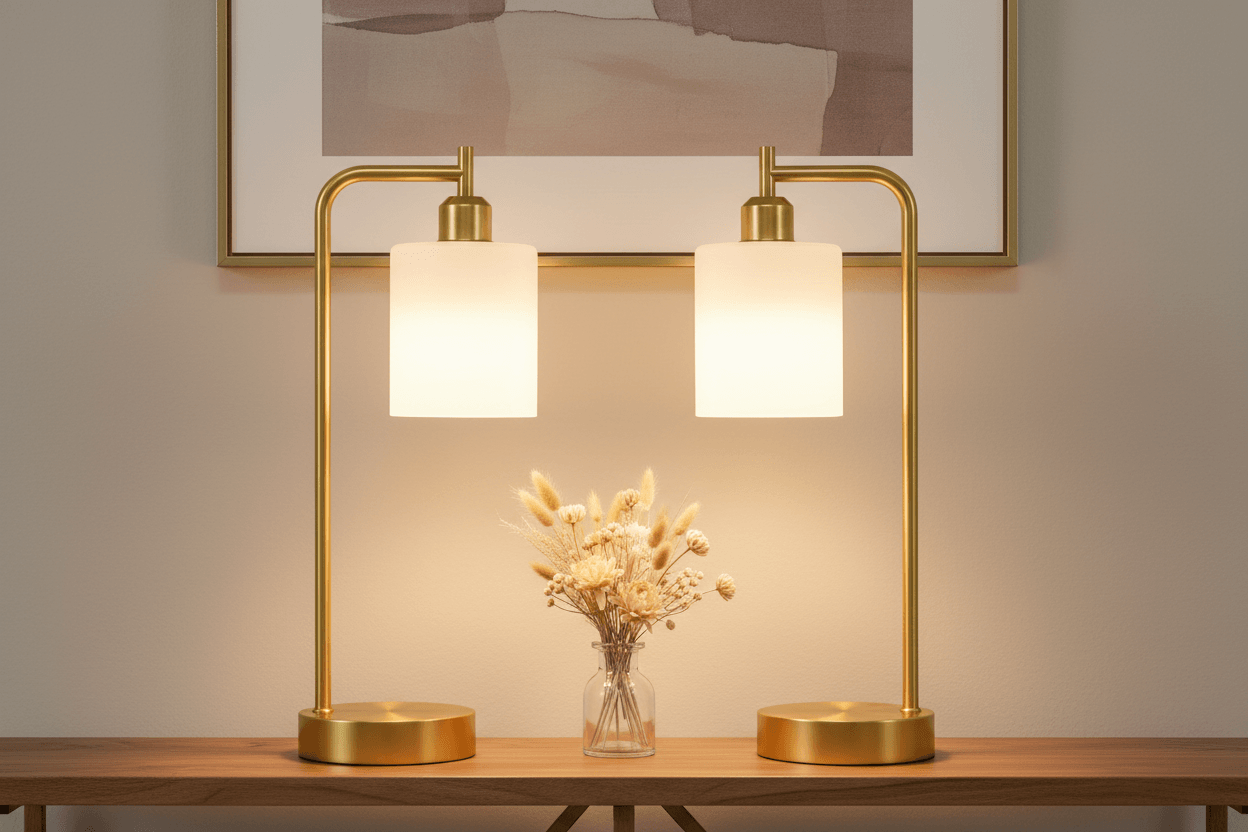 Industrial Gold Table Lamps