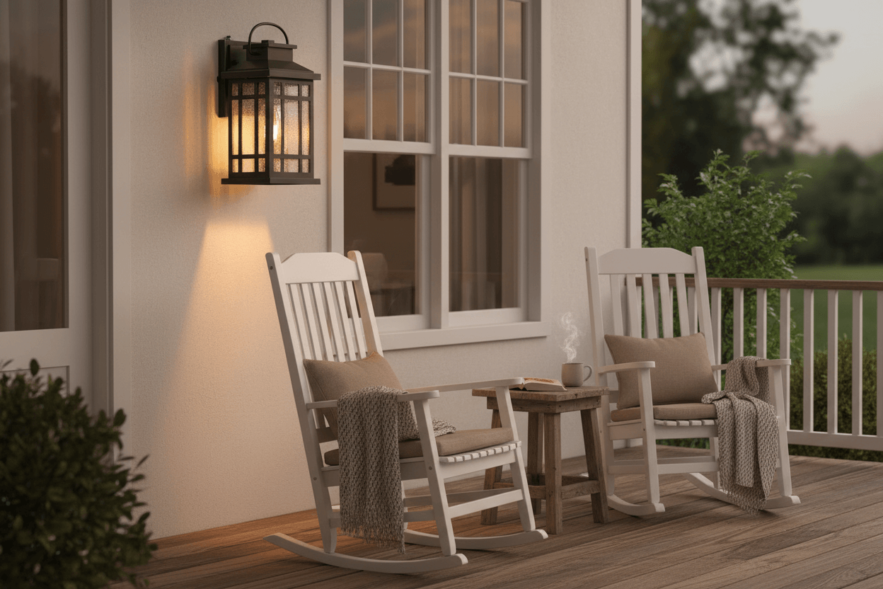 dusk to dawn outdoor wall sconce