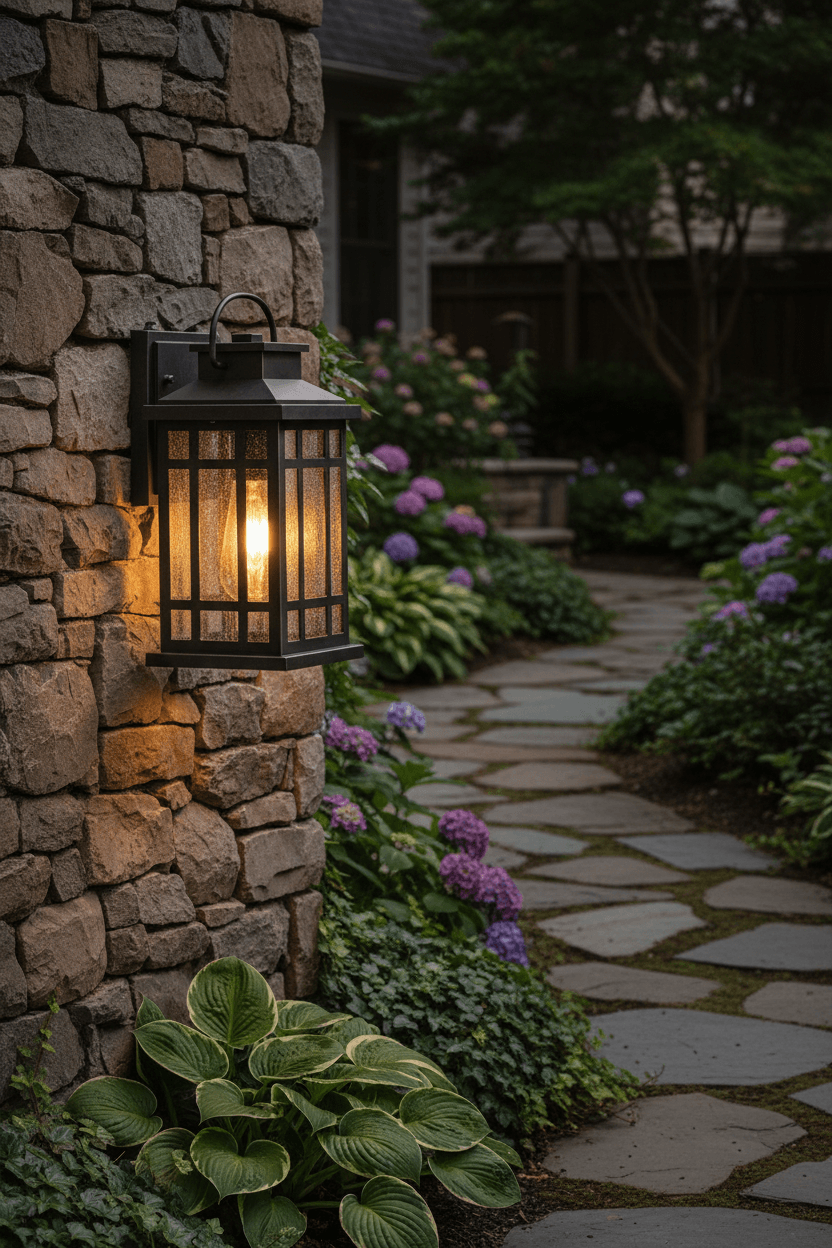 dusk to dawn outdoor wall sconce