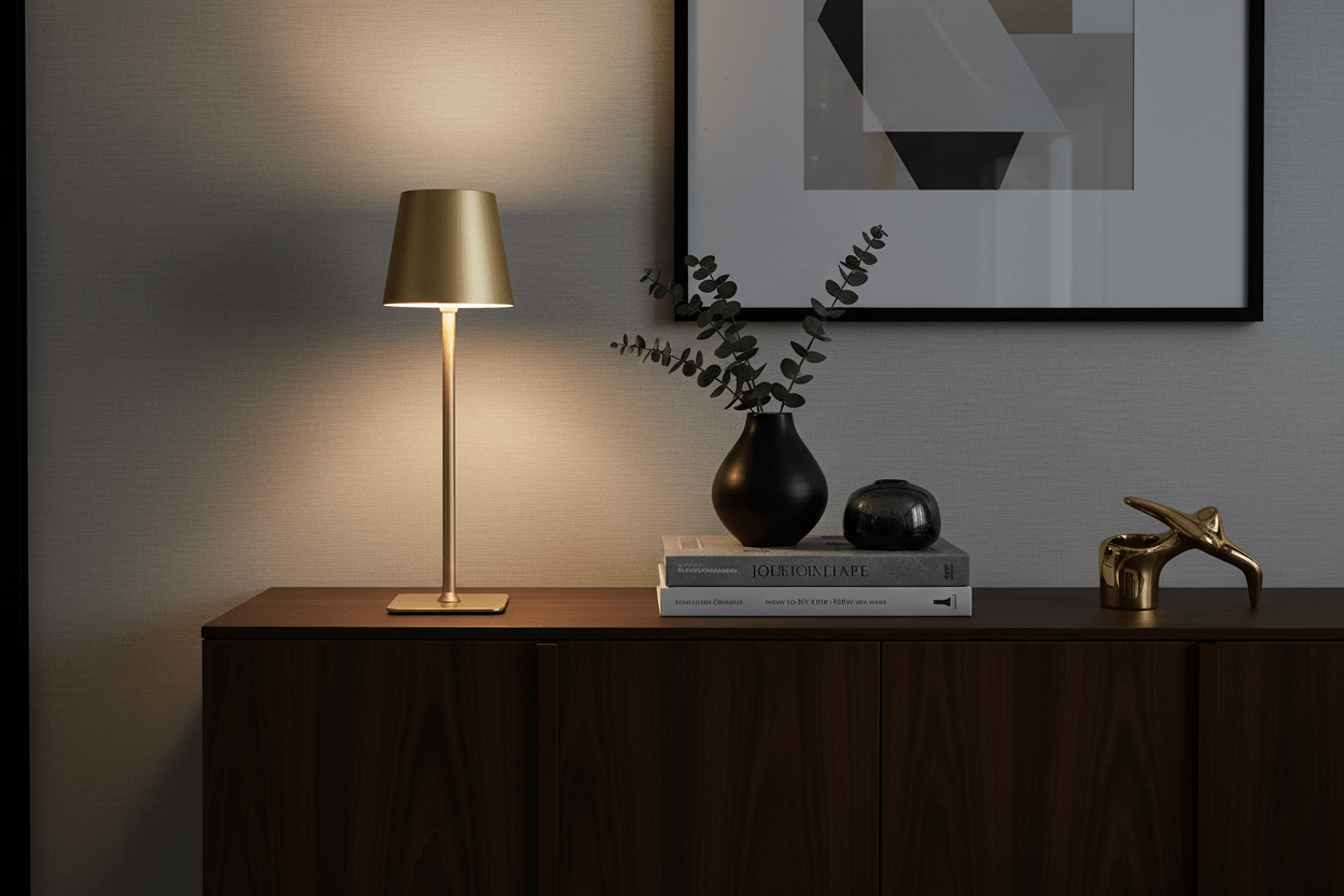 Gold Cordless Table Lamps