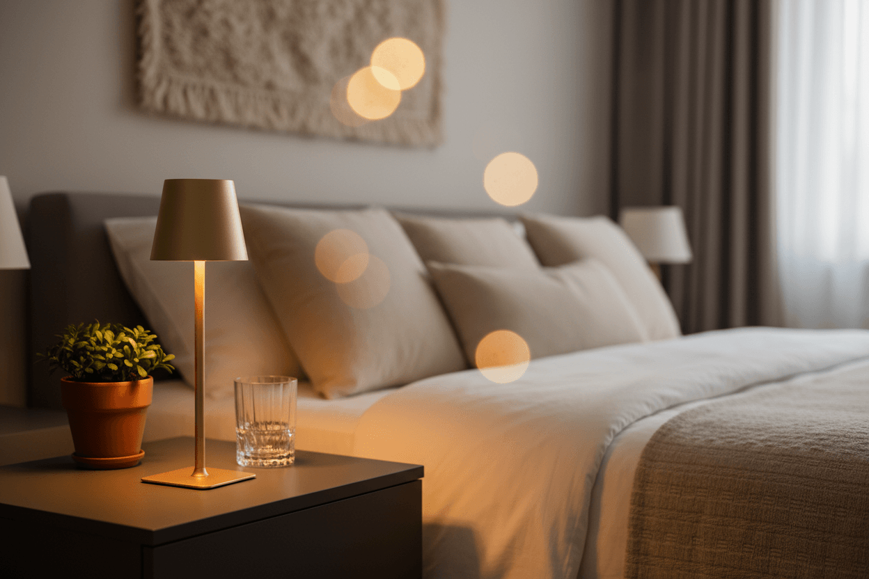 Gold Cordless Table Lamps