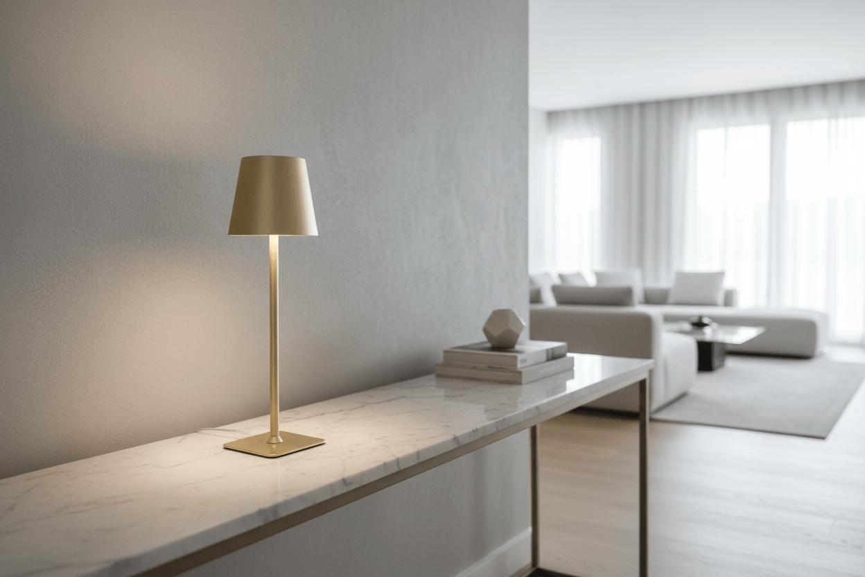 Gold Cordless Table Lamps
