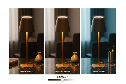 Gold Cordless Table Lamps