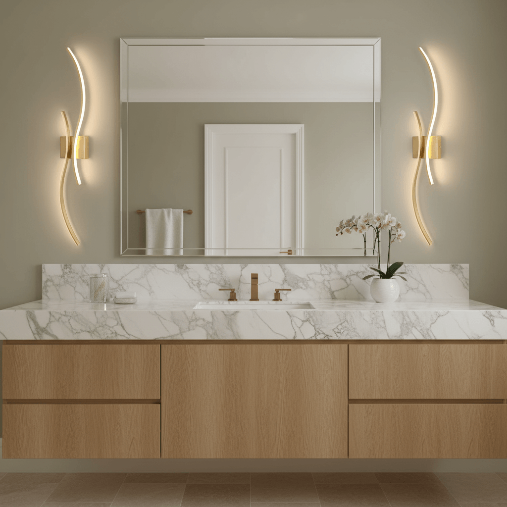 Modern Gold LED Wall Sconces
