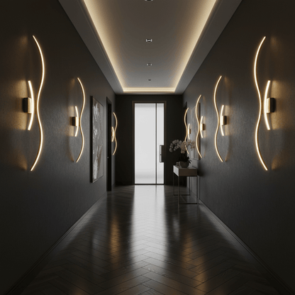 Modern Gold LED Wall Sconces