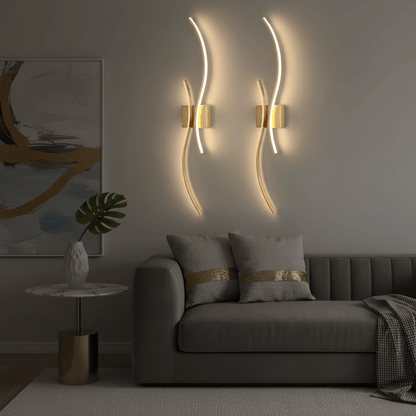Modern Gold LED Wall Sconces