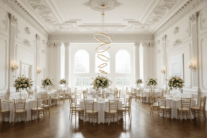 5-Ring Gold LED Chandelier