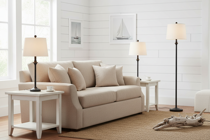 Dimmable Floor and Table Lamp Set