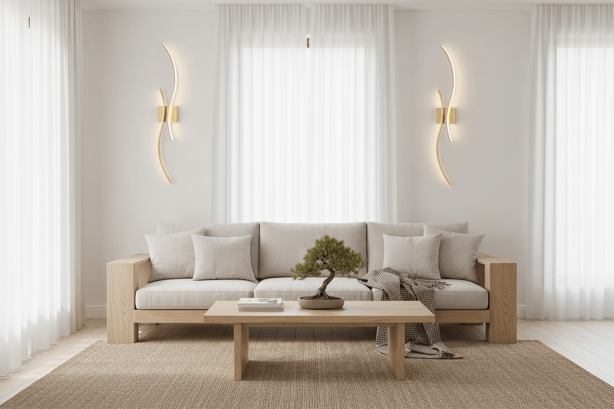 Modern Gold LED Wall Sconces