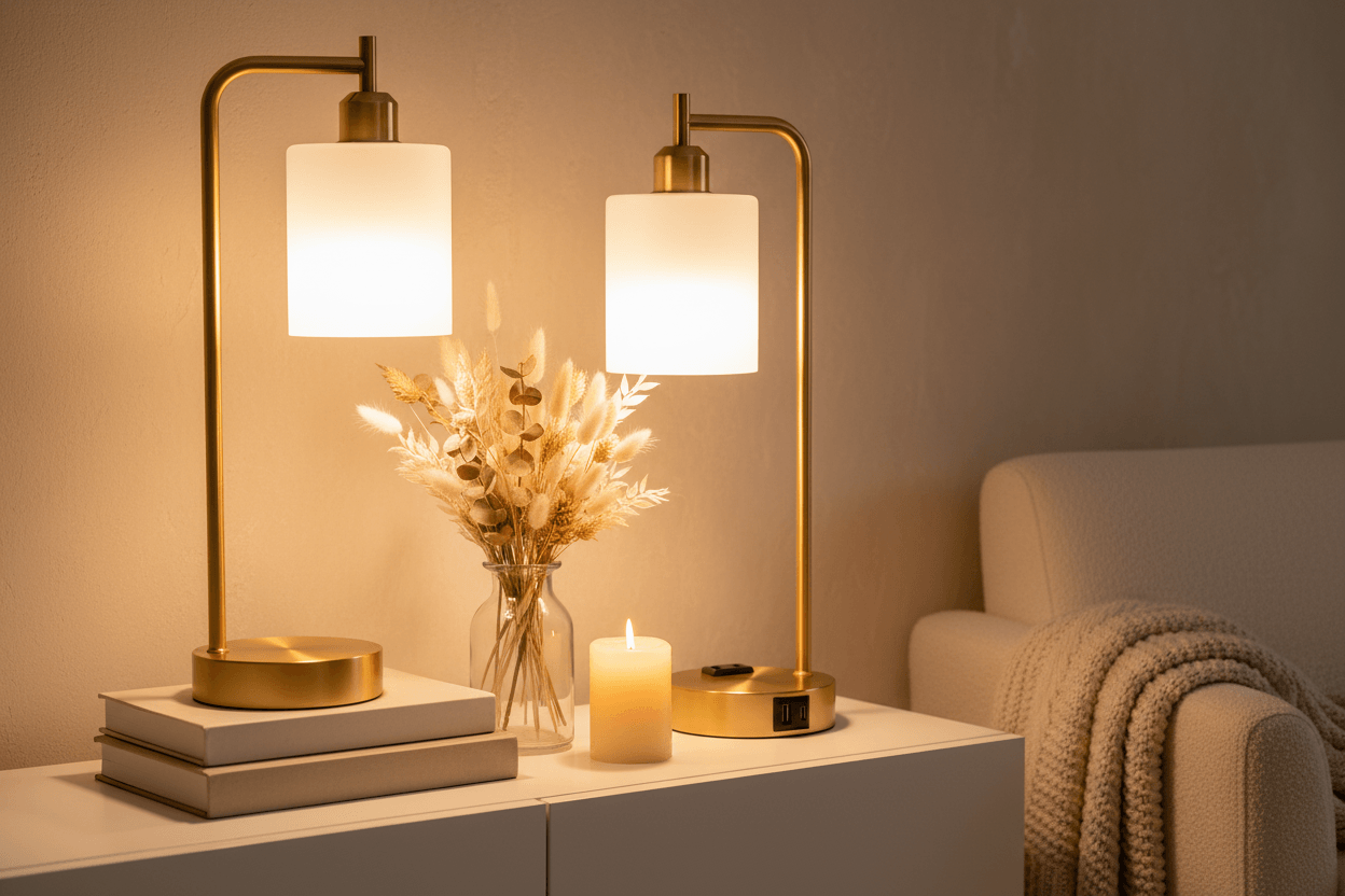 Industrial Gold Table Lamps