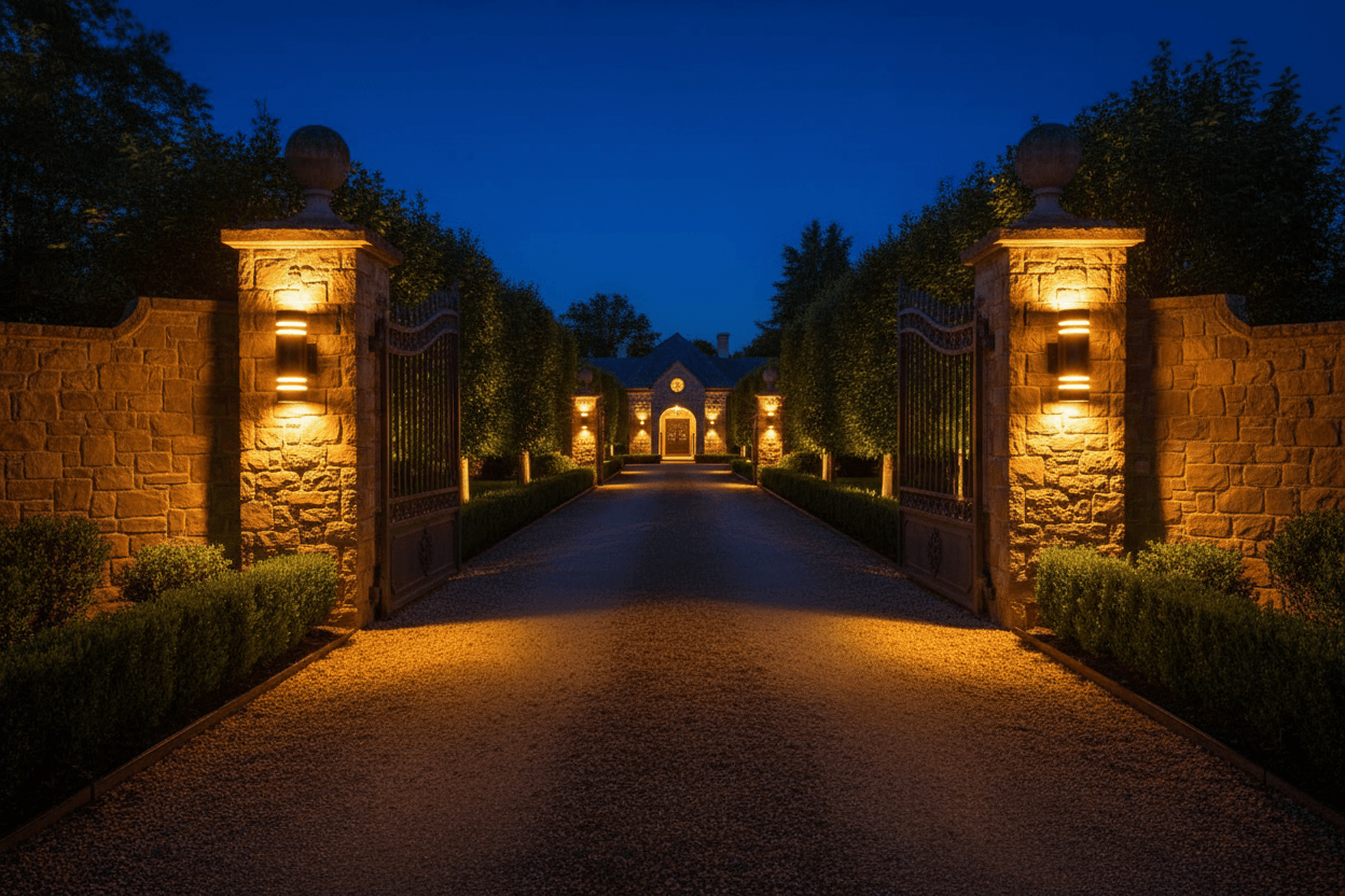 Modern Bronze Outdoor Wall Lights