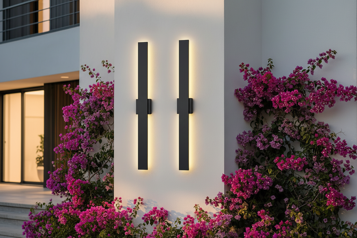 Dimmable LED Wall Lights – Waterproof 57.5" 3-Color Temps