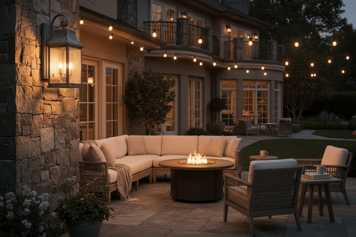 Patio Night Scene Original