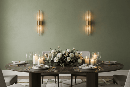 Crystal Wall Sconces Set of 2