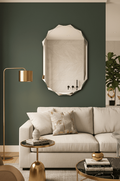 Frameless Oval Mirror