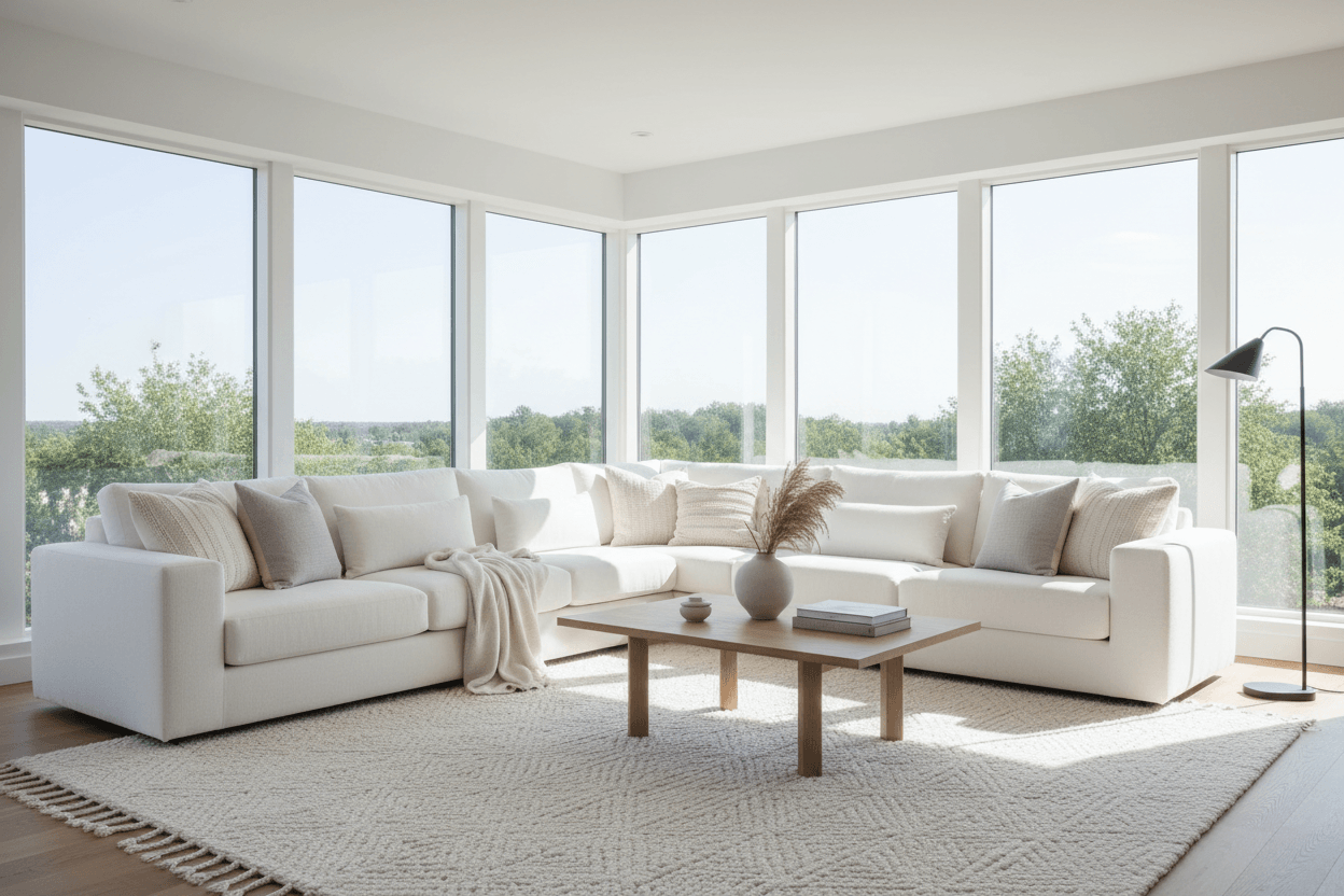 L-Shaped Convertible Sectional Sofa