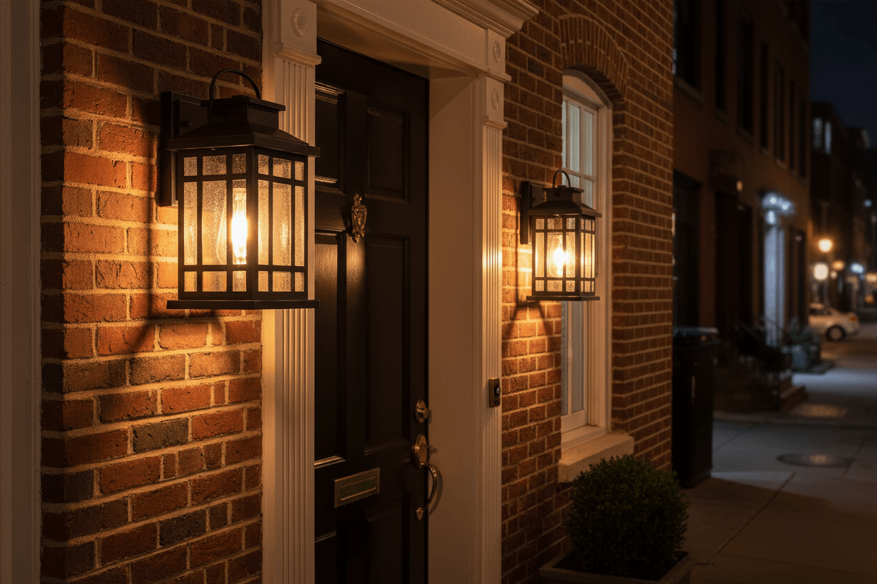 dusk to dawn outdoor wall sconce